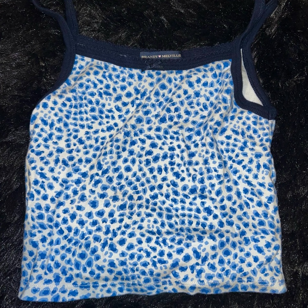 small brandy melville blue tank top.  idk if they sell this anymore
